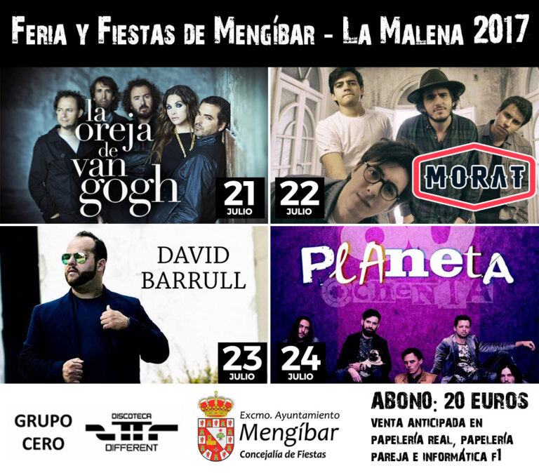 La Oreja de Van Gogh y Morat en la Feria de Mengíbar