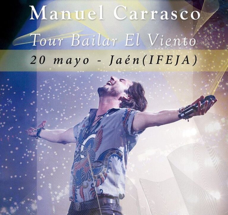 Cocierto de Manuel Carrasco en Jaén, el 20 de mayo