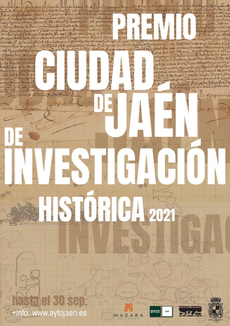 Abierto el plazo para participar en el I Premio «Ciudad de Jaén» de Investigación Histórica 2021