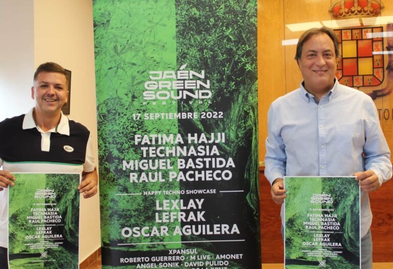 La música techno llegará a Jaén el 17 de septiembre con el Festival Jaén Green Sound
