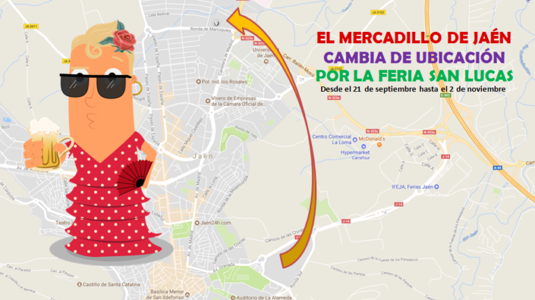 El mercadillo de Jaén cambia su ubicación por la Feria San Lucas