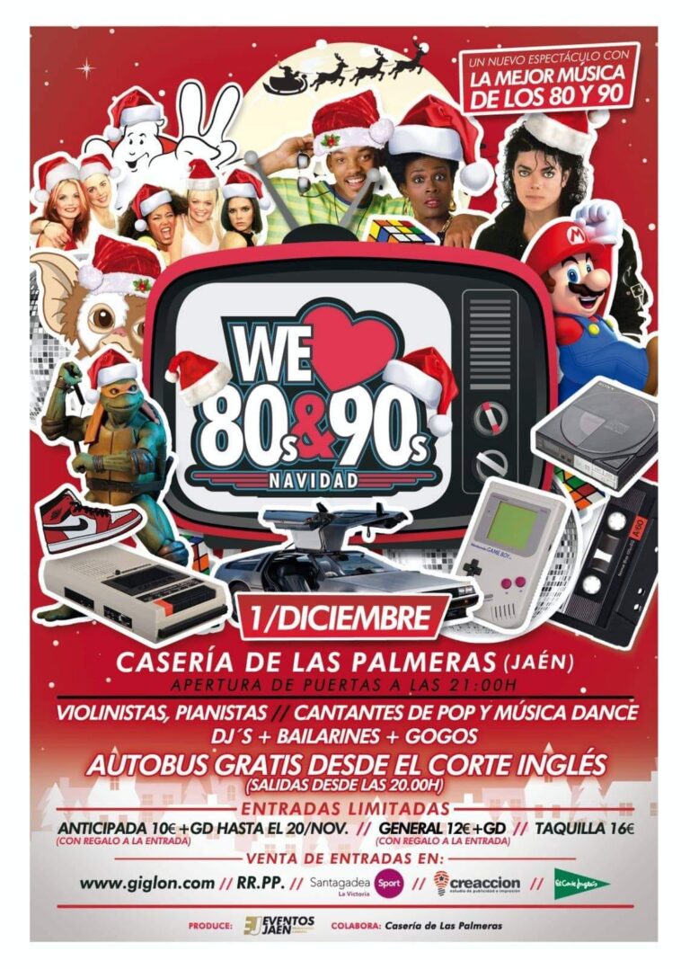 La música de los años 80 y 90 vuelve a Jaén por Navidad