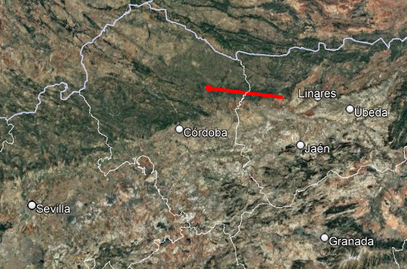 bola de fuego en Jaén