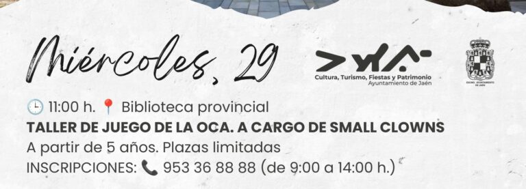 Taller de Juego de la Oca con Small Clowns — 29 de julio de 2026