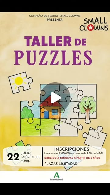 Taller de puzzles con Small Clowns — 22 de julio de 2026
