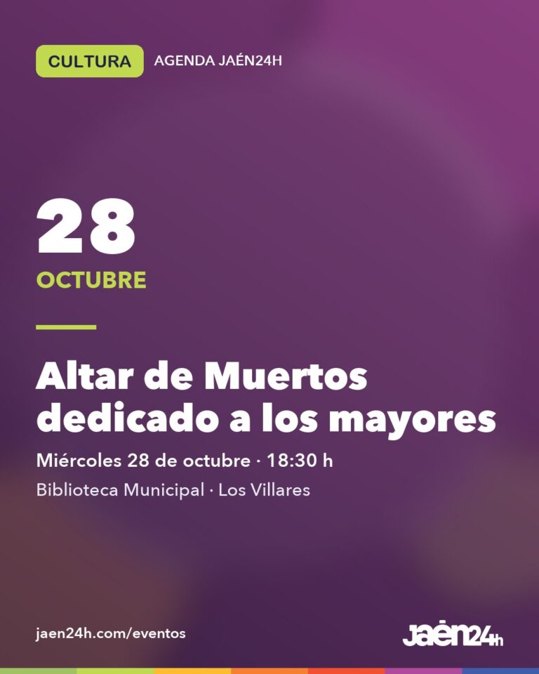 Altar de Muertos dedicado a los mayores en Los Villares