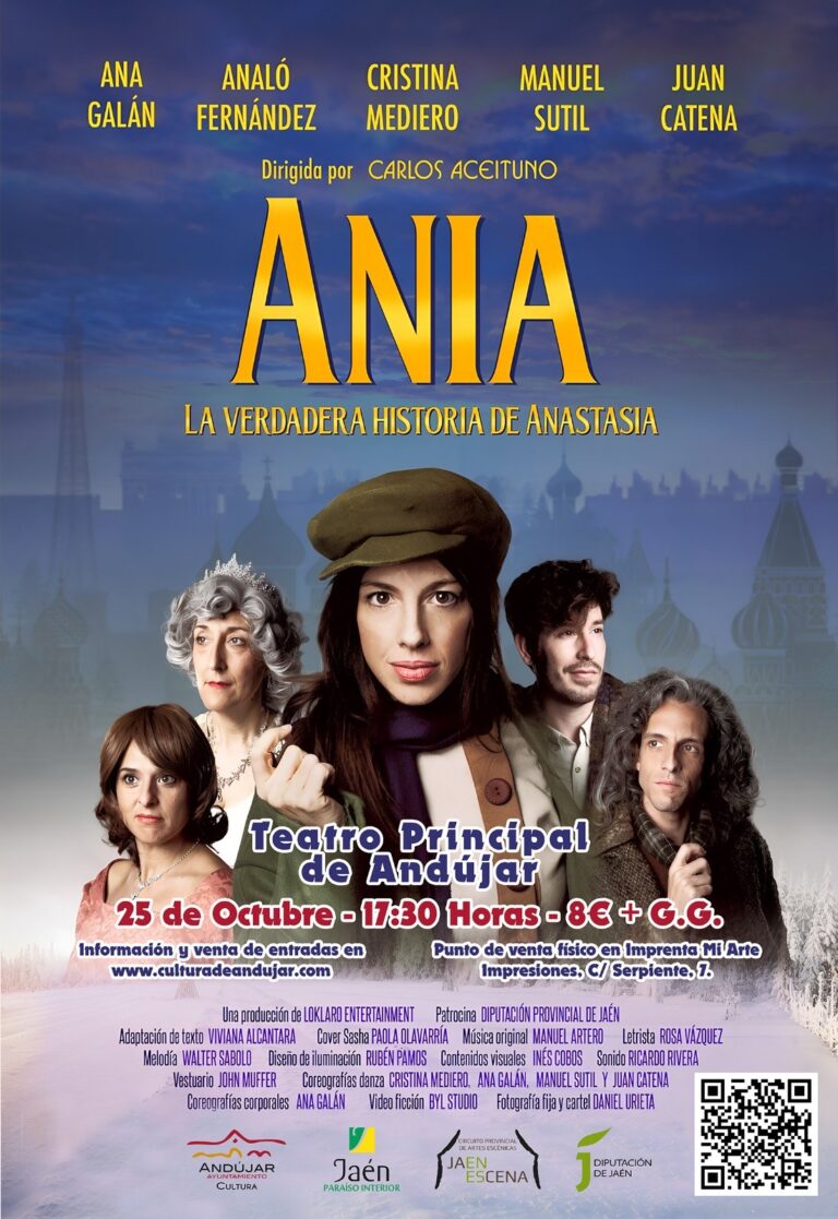 «ANIA: La verdadera historia de Anastasia» en el Teatro Principal de Andújar