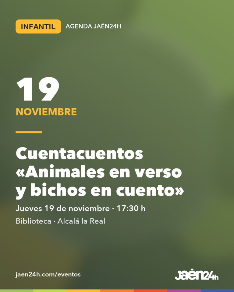 Cuentacuentos «Animales en verso y bichos en cuento» en Alcalá la Real