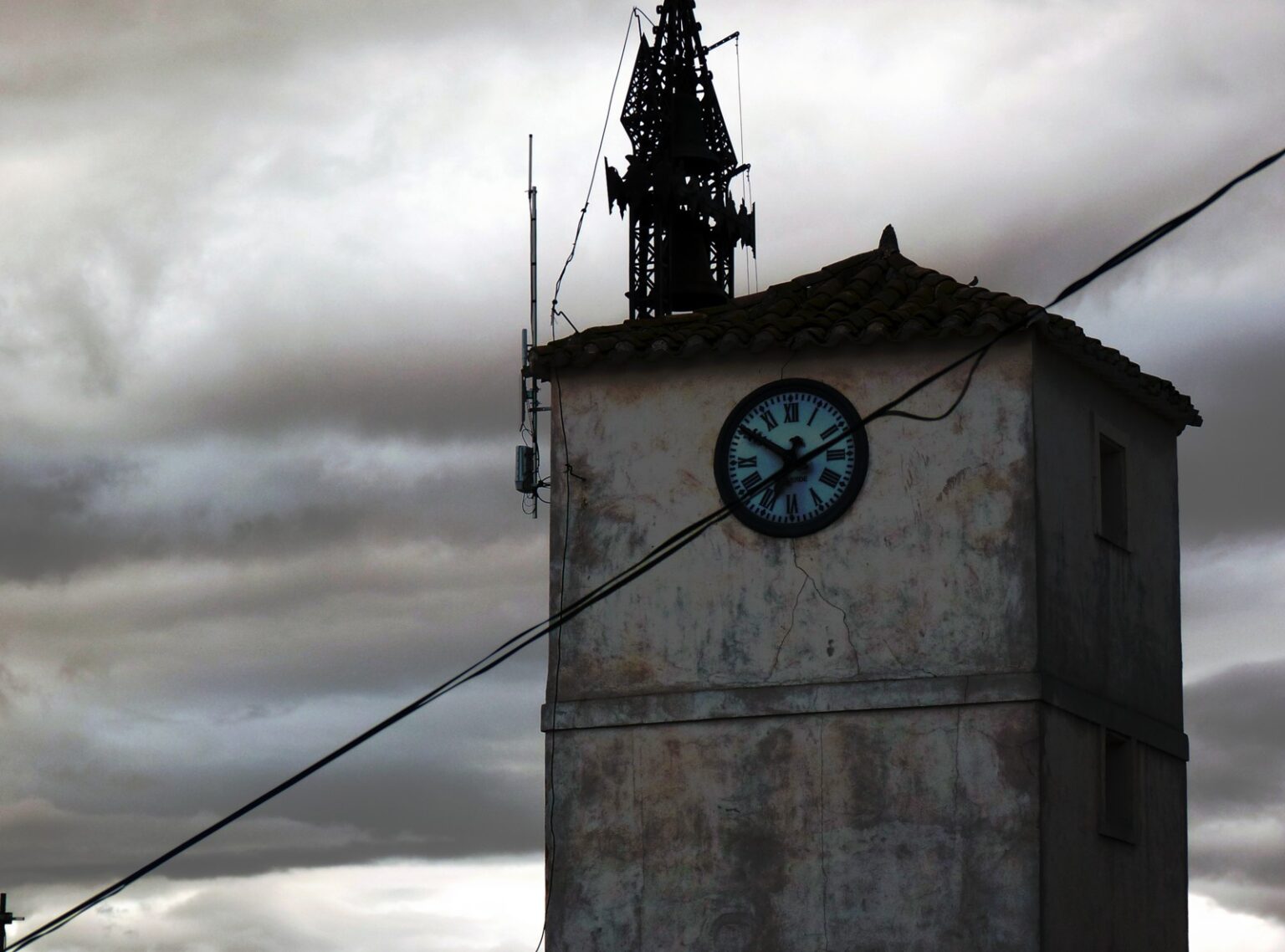 Torre del reloj de Pozo Alcón, en la provincia de Jaén