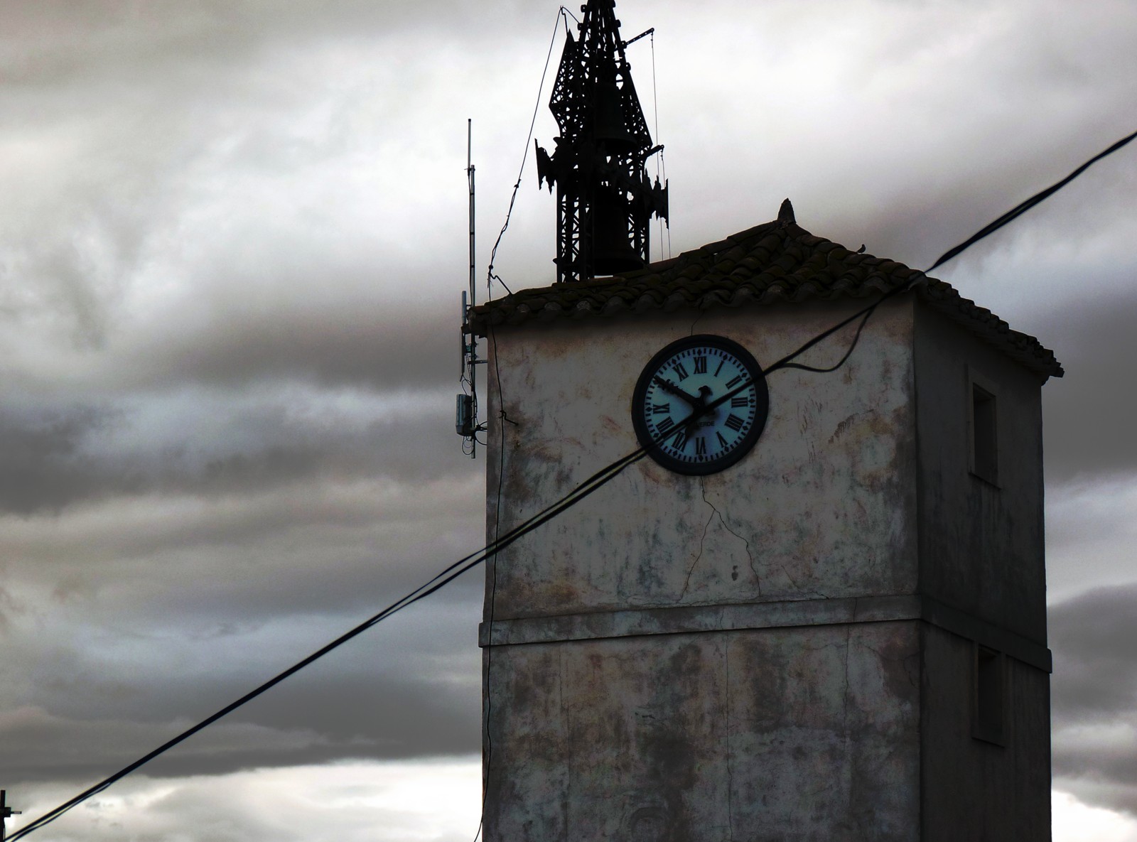 Torre del reloj de Pozo Alcón, en la provincia de Jaén