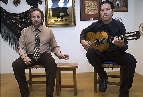 El cantaor Luis Heredia «El Polaco», en el Salón Mudéjar de Jaén
