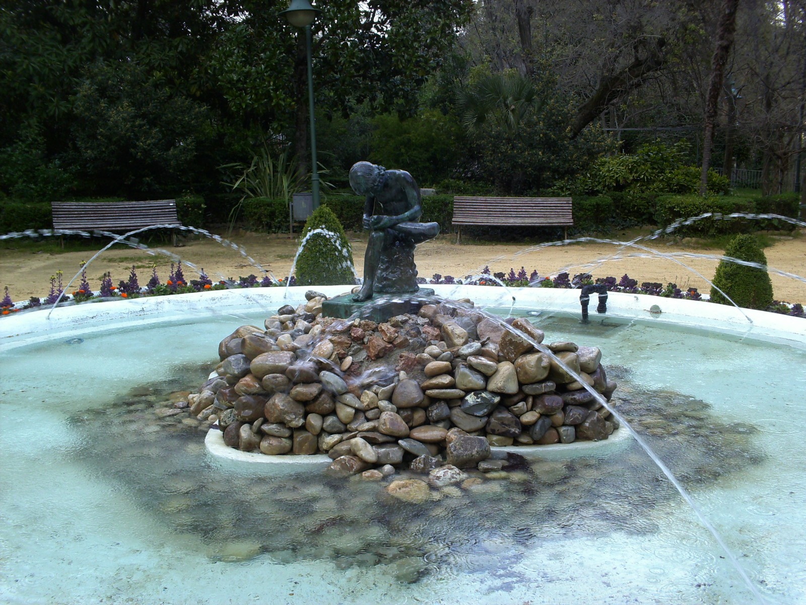 Fuente de los Jardines de Jabalcuz, en Jaén