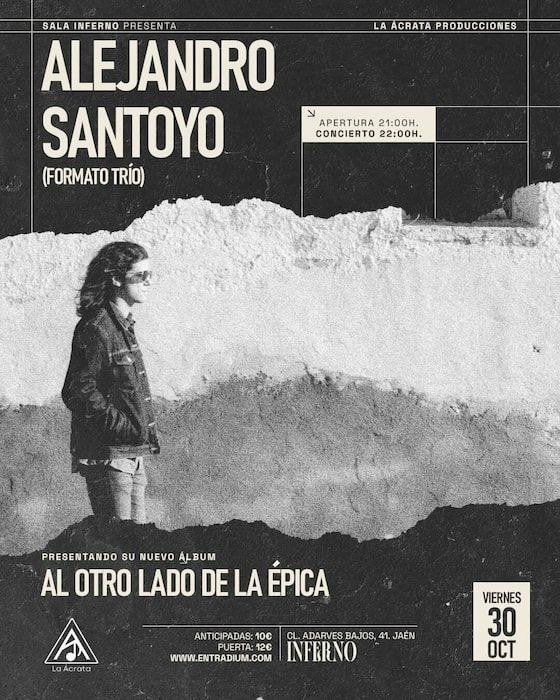 Alejandro Santoyo presenta «Al otro lado de la épica» en Sala Inferno