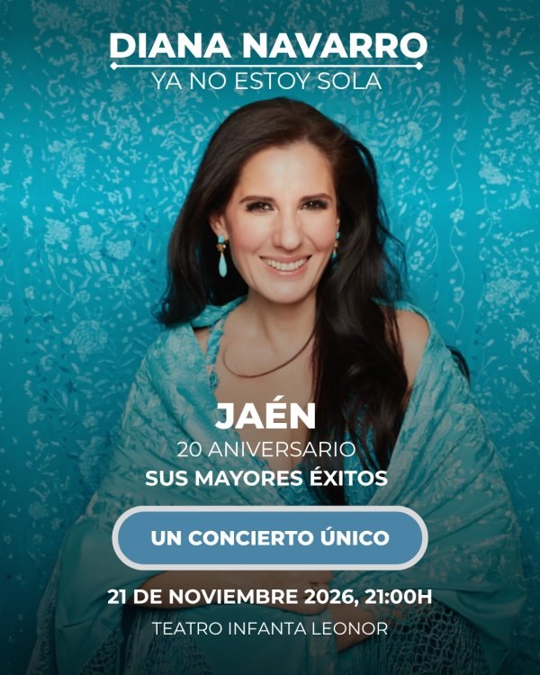 Diana Navarro celebra 20 años de «Ya no estoy sola» en Jaén