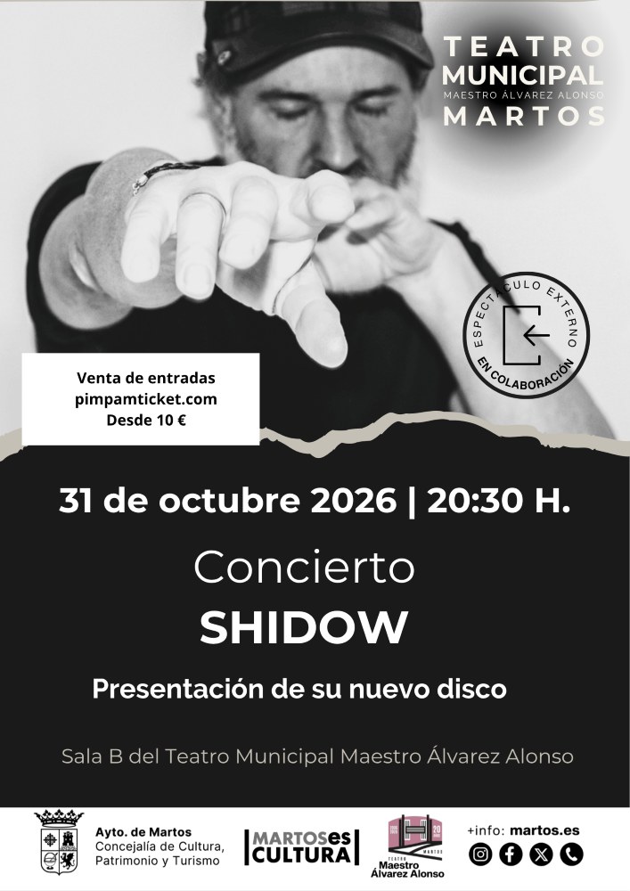 Shidow presenta su nuevo disco en el Teatro de Martos