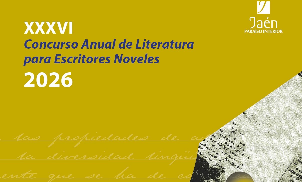 Cartel del XXXVI Concurso Anual de Literatura para Escritores Noveles de la Diputación de Jaén