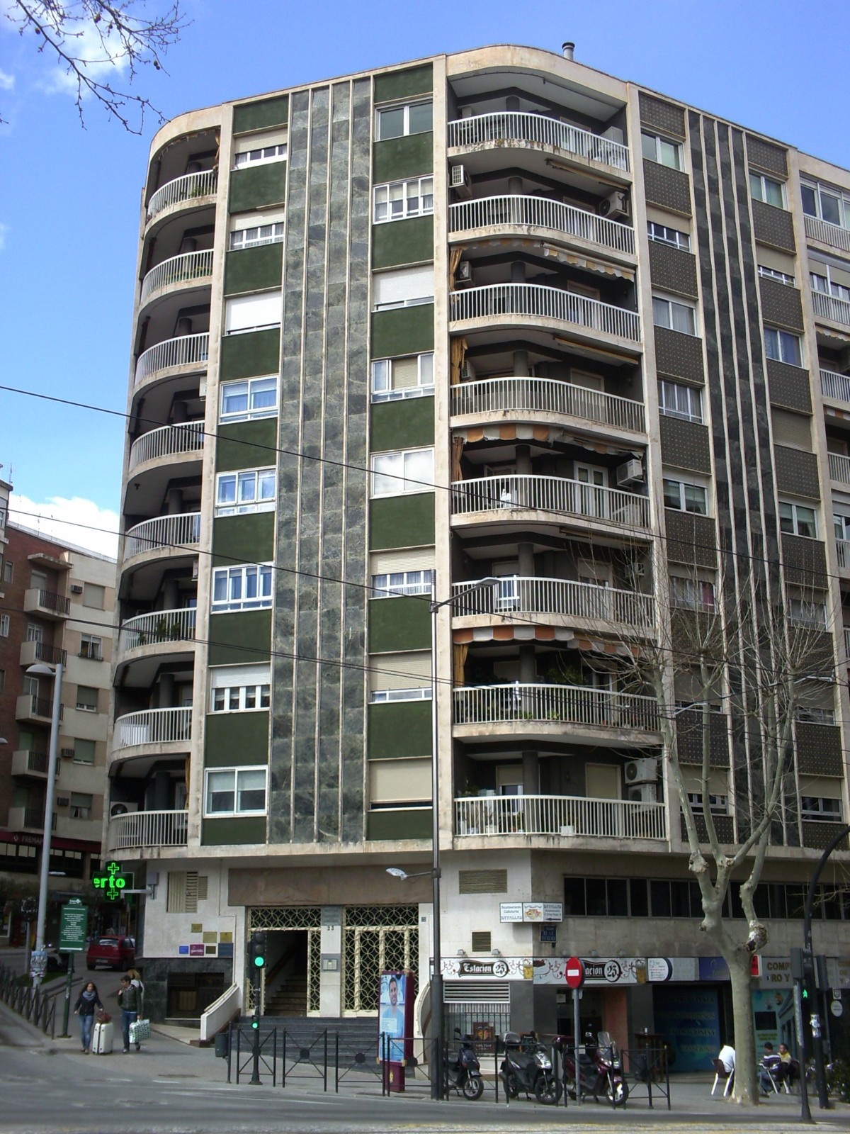 Edificio del Paseo de la Estación, en el centro de Jaén
