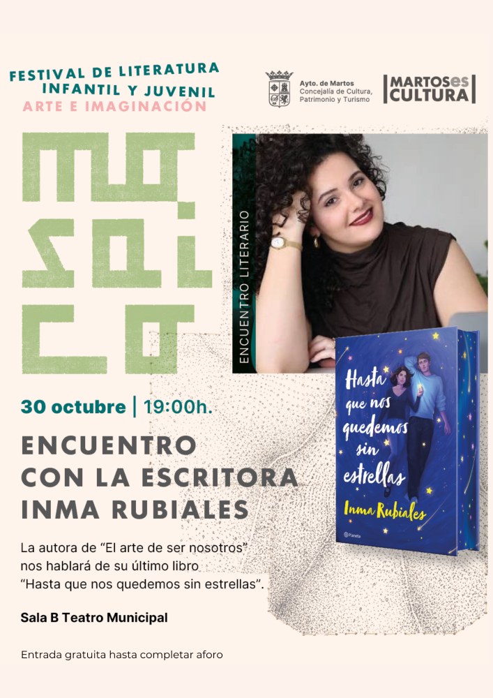 Encuentro con la escritora Inma Rubiales en Martos