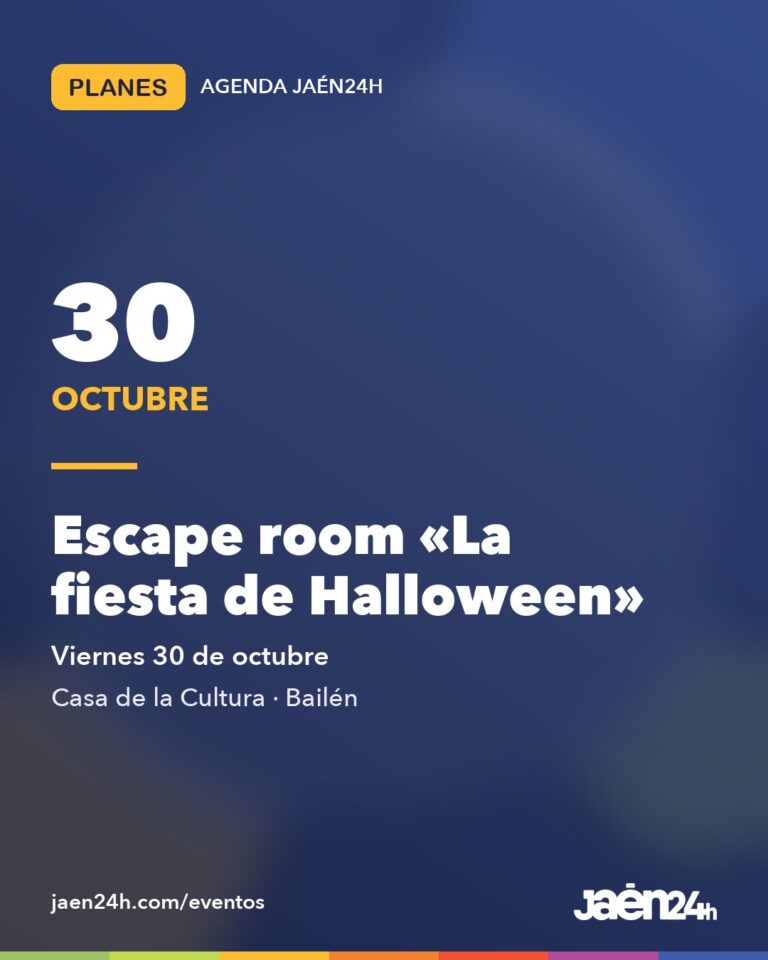 Escape room de Halloween en la Casa de la Cultura de Bailén