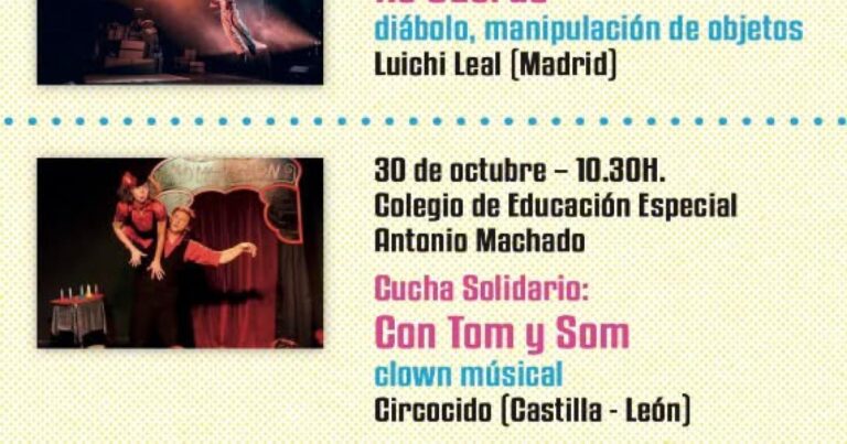 Cartel del Festival de Clown y Circo Cucha de Otoño en Úbeda