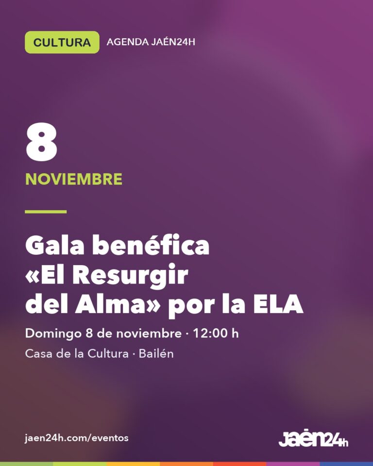 Cartel de Jaén24h para la gala benéfica El Resurgir del Alma en Bailén