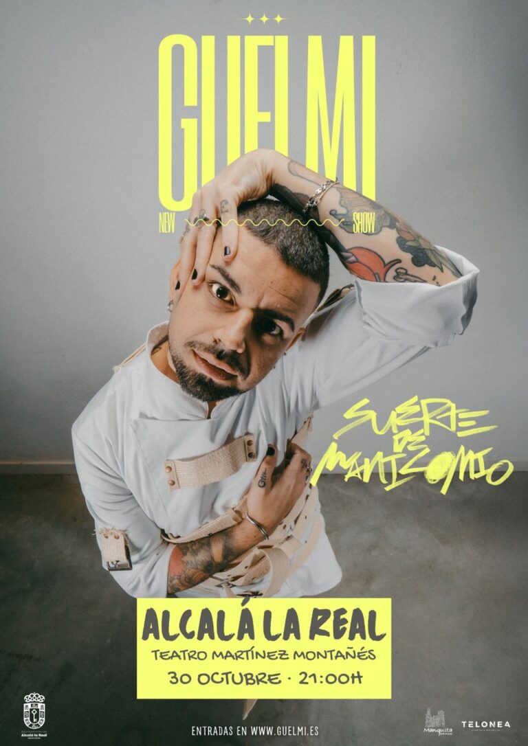 El humorista Guelmi en el cartel de Suerte de manicomio