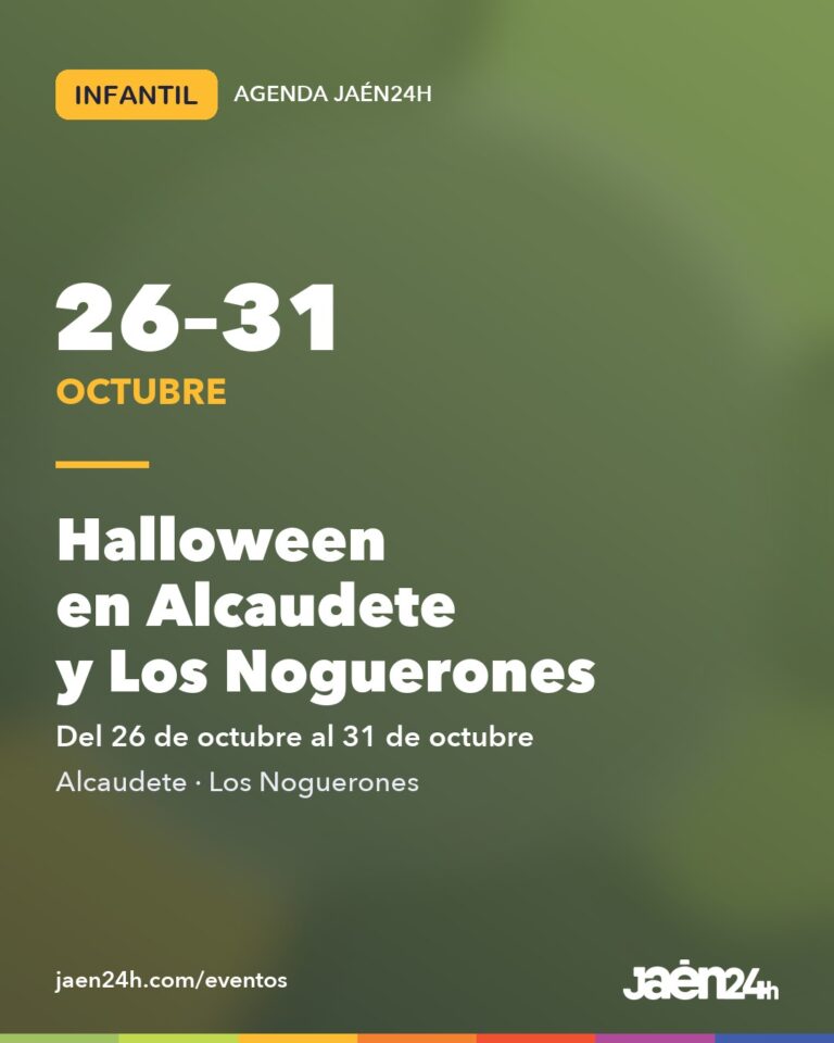 Tarjeta de Jaén24h del Halloween de Alcaudete y Los Noguerones