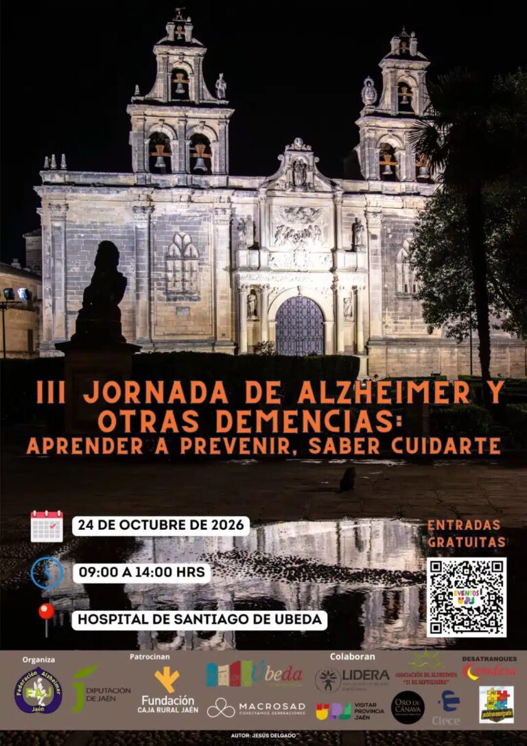 Cartel de la III Jornada de Alzheimer y otras demencias en Úbeda