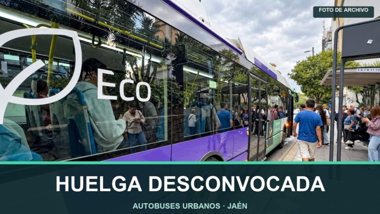 Desconvocada la huelga de autobuses urbanos de Jaén para San Lucas