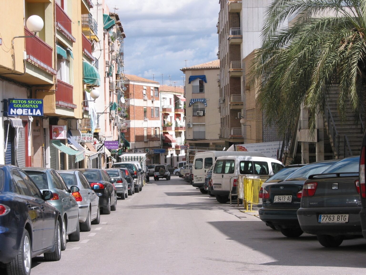 Vista de la calle Alicante, en Jaén capital