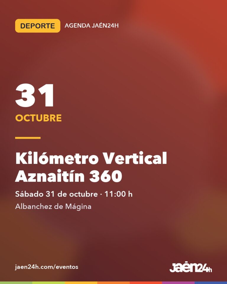 Cartel de la agenda Jaén24h del KV Aznaitín 360