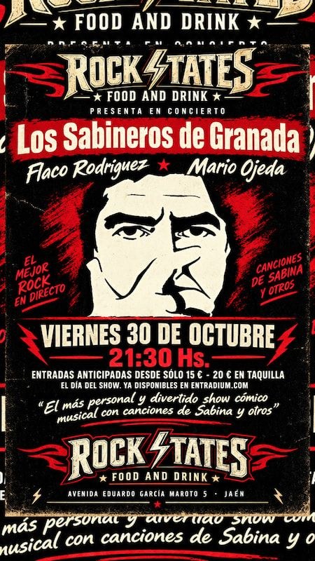 Los Sabineros, humor y canciones de Sabina en Rock States