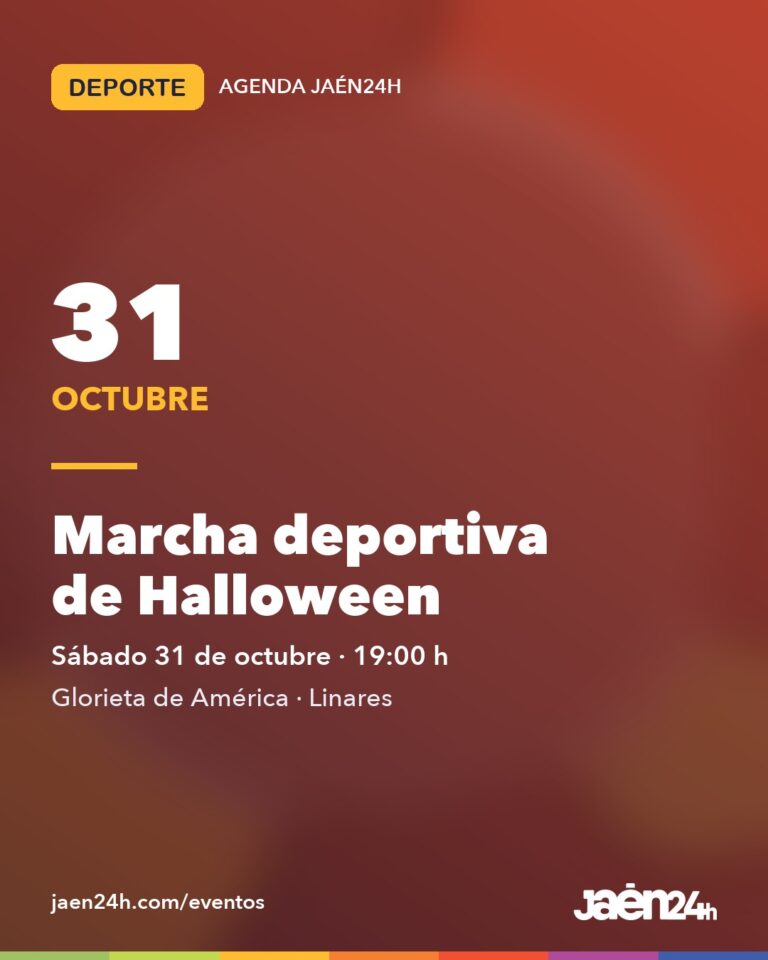 Tarjeta de Jaén24h de la marcha deportiva de Halloween de Linares
