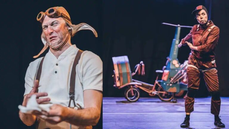 Los payasos de Circocido en el espectáculo MayDay