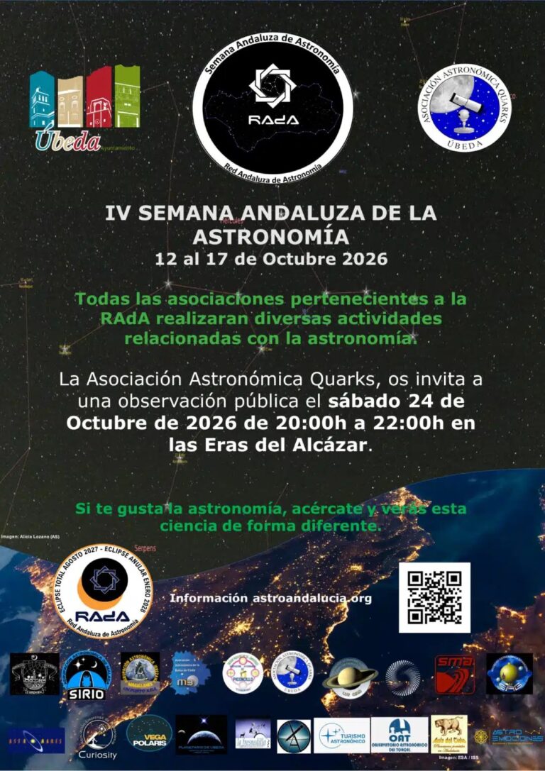 Cartel de la IV Semana Andaluza de la Astronomía en Úbeda