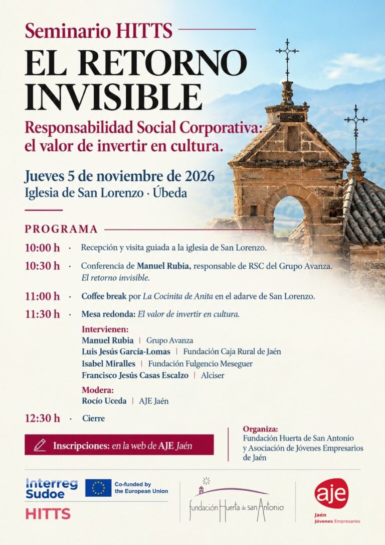 Cartel del seminario «El retorno invisible» en la iglesia de San Lorenzo de Úbeda