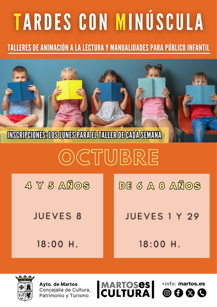 «Tardes con Minúscula»: taller de lectura infantil en Martos