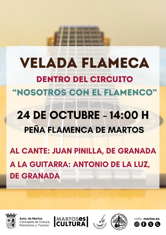 Velada flamenca con Juan Pinilla en la Peña Flamenca de Martos
