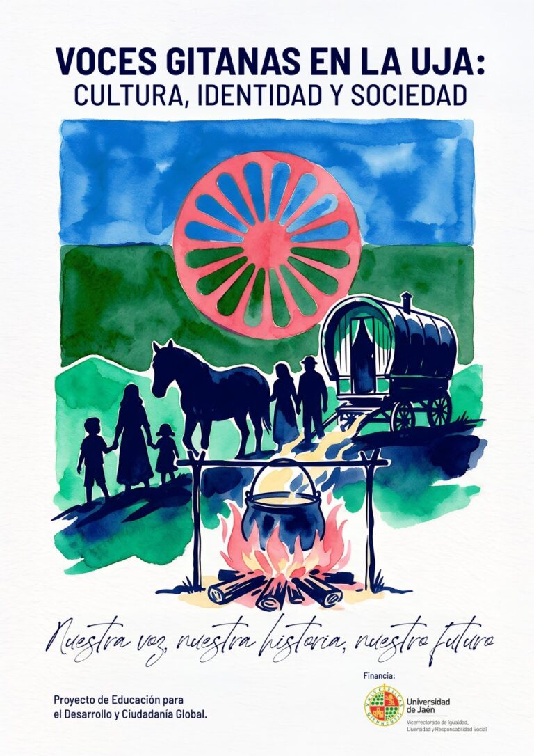 Cartel del ciclo Voces gitanas en la UJA