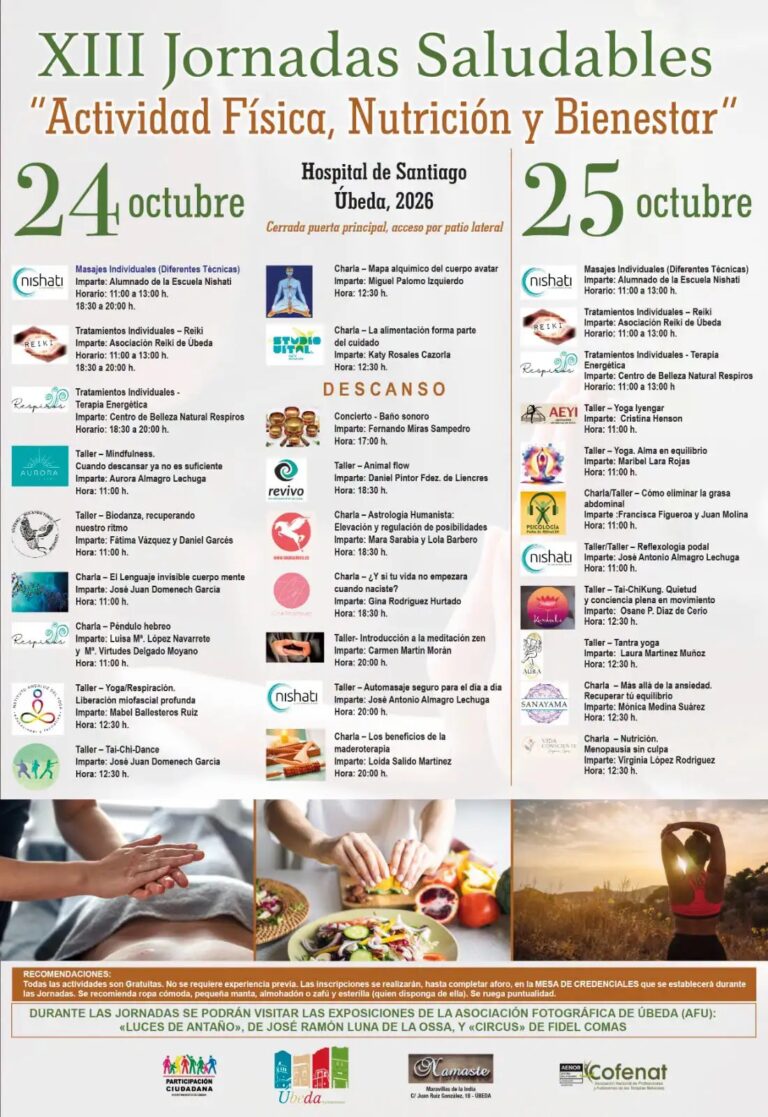 XIII Jornadas Saludables en el Hospital de Santiago de Úbeda
